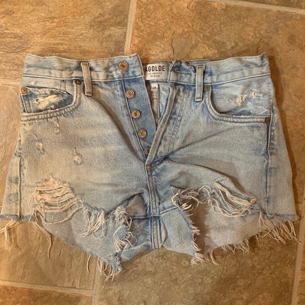Agolde jean shorts